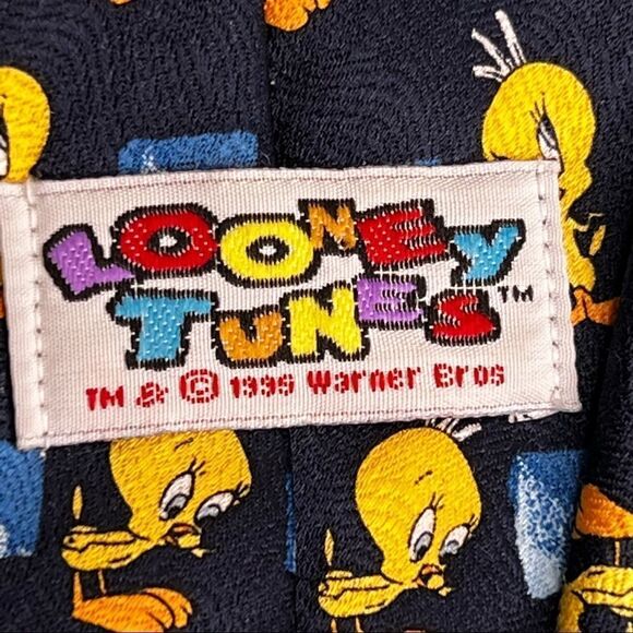 𝅺VINTAGE 90s Looney Tunes Tweety Bird Tie - Picture 5 of 5